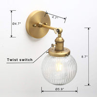 1 x RAW Customer Returns Yosoan Industrial Loft Wall Lamps Stylish Simple Fine Design Wall Lighting Light Indoor Light Antique Color  - RRP €53.99