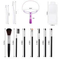 3 x Brand New Eyebrow Stamp, Makeup Brush, Eyebrow Razor, 8 Sets of Reusable Eyebrow Stencils, Eyebrow Stencil Kit, Eyebrow Razors, Eyebrow Shaper, Kiuiom - RRP €54.0