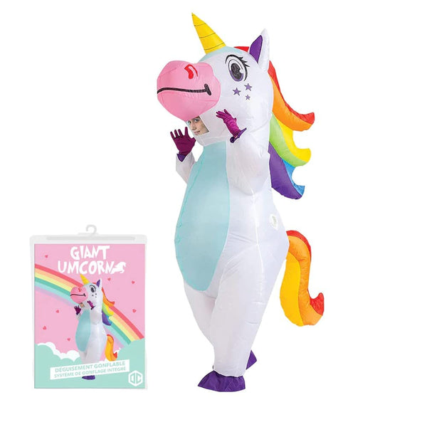 1 x RAW Customer Returns AirSuit Inflatable Costume XXL Unicorn Unusual inflatable costume Premium quality Adult size Polyester Comfortable to wear Includes inflation system OriginalCup  - RRP €50.41