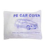 1 x RAW Customer Returns Universal outdoor car cover, transparent PE car cover, waterproof dustproof car cover, disposable car cover with elastic band, S - RRP €20.4