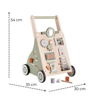 1 x RAW Customer Returns Haus Projekt Bosco First Steps Cart Bosco, Wooden Walker for Children, Wooden Trolley, Wooden Toys, Toys for 1 Year Old Children, First Birthday Gifts for Children, Easter - RRP €71.0