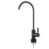 1 x RAW Customer Returns KEOKBON Drinking Water Faucet, Water Filter Faucet for Kitchen Sink, Water Purification Faucet for Reverse Osmosis or Water Filter System, SUS304 Drinking Water Faucet Not Hot and Cold Water Faucet Black - RRP €27.22