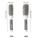 3 x Brand New Canzoon Round Ceramic Brush 2Pcs Round Hair Brush Hair Blow Drying Brush for Blow Drying, Styling, Curling Gray  - RRP €59.64