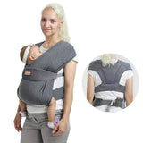 1 x RAW Customer Returns CUBY baby carrier for newborns from birth, skin-friendly and soft baby carrier, ergonomic child carrier. Baby carrier for newborns and toddlers up to 16 kg one size dark gray  - RRP €34.27