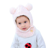 3 x Brand New Kauftree Baby Toddler Slip-on Hat Scarf Hat Winter Knitted Hat Boys Girls 6-18 Months, Pink  - RRP €61.92