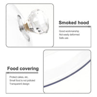 1 x RAW Customer Returns Lurrose 2 x Smoking Bell Covers Clear Acrylic Accessories Lids for Smokers, Smokers, Infusion Plates, Bowls and Glasses 21 x 21 x 10 cm  - RRP €28.56