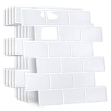 1 x RAW Customer Returns Yoillione Upgrade Thicker 3d Tile Stickers for Bathroom Kitchen, Adhesive Tiles Vinyl Tiles Self-Adhesive Tile Film, White PVC Metro Tiles Self-Adhesive Tile Decor, 10 Pieces - RRP €48.99