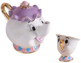 2 x RAW Customer Returns Tauras Beauty and the Best Tea Service Mrs Potts TeaPot and Chip Mug Sculpture Ceramic Tea Service Figure Set 4  - RRP €34.28