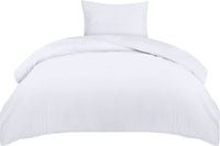 1 x RAW Customer Returns Utopia Bedding Duvet Cover Bed 90 - Microfiber Duvet Cover Set 135x200 cm and 1 Pillowcase 50x75 cm White  - RRP €15.3