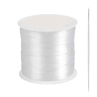 1 x RAW Customer Returns DeJivsin 500m nylon thread, transparent nylon thread, 0.3 mm nylon cord for bracelets, strong nylon thread for bracelets, sewing thread, fishing line transparent, nylon thread transparent tear-resistant - RRP €20.4