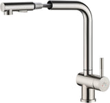 1 x RAW Customer Returns Auralum kitchen tap, high pressure kitchen tap with extendable shower, sink tap with two types of water jets, mixer tap for kitchen, 360 rotatable, kitchen tap stainless steel - RRP €46.85