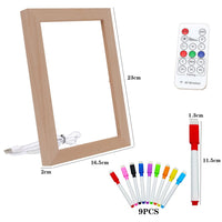 1 x Brand New Yuragim children s art picture frame, art frame, children s art frame, front opening with remote controls and 9 brushes, picture frame A4 picture frame for children s drawings, school, home or office - RRP €20.4