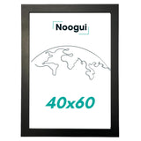 1 x RAW Customer Returns NOOGUI picture frame 40x60 Wood Frame 40x60 Size 40x60 cm Wooden picture frame Color black Ideal for photos and diplomas black, 40x60 cm  - RRP €21.17