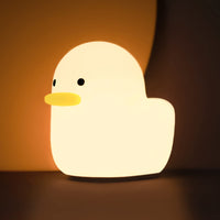 1 x RAW Customer Returns Duck Night Light for Kids, UNEEDE Dimmable Night Light for Kids Silicone Baby Night Light Duck Night Light with Touch Sensor Timer Nursery Decoration Bedroom - RRP €21.17