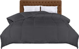 1 x RAW Customer Returns Utopia Bedding Quilted Duvet 220x260 cm, Bed Duvet 160 180, Nordic Filling 200 gr m in 100 Microfiber Gray  - RRP €29.09