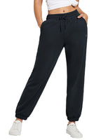 1 x RAW Customer Returns BALEAF Women s Sweatpants Cotton Baggy Fleece Lined Thermal Jogging Bottoms Warm with Pockets Black S - RRP €42.35