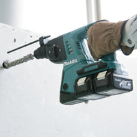 1 x RAW Customer Returns Makita cordless hammer drill for SDS-Plus, 2 x 18 V, without battery and charger , DHR263Z - RRP €269.78