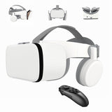 1 x RAW Customer Returns VR Set Virtual Reality VR for Phone, Wireless Bluetooth VR Headset VR Glasses 110 FOV, Support 4.7-6.2 inch Mobile Phone, Compatible for Android iOS iPhone 13 12 11 Pro Mini XRS White  - RRP €131.09