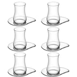 1 x RAW Customer Returns 12-Piece Turkish Tea Glasses Tea with Saucer High Quality EVA Oriental Arabic Tea Room Cafe Kahve Bar Club Cay Seti Bardak Bardagi 6 Tea Glasses 6 Saucers - RRP €19.34