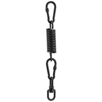 1 x RAW Customer Returns ZEONHEI Rocker Spring Set, Steel Rocker Spring with 2 Snap Hooks and 1 360 Rotatable Hook, Rocker Spring for Hammock Hanging Chair, Load Capacity up to 220kg, Black - RRP €28.8