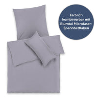 1 x RAW Customer Returns Blumtal bed linen 155x200 cm summer 2 pillowcases 40x80 cm - summer made of breathable microfiber - OEKO-TEX certified bed linen - soft bed linen 3-piece - anthracite - RRP €20.16