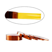 1 x RAW Customer Returns beihuazi 5x Kapton Tape Heat Resistant Adhesive Tape Polyimide Film Adhesive Tape Up to 300 C Heat Class 33 M 3mm, 5mm, 8mm, 12mm, 15mm  - RRP €13.99