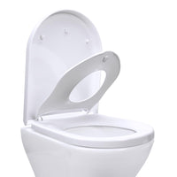 1 x RAW Customer Returns Fanmitrk toilet lid with child seat, family toilet seat with automatic lowering, toilet lid installation from above, toilet seat with quick release function - RRP €40.63