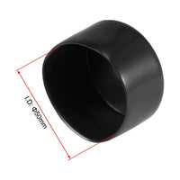 1 x RAW Customer Returns sourcing map 4pcs. Rubber end cap vinyl round cover screw thread protection cap 2 50mm inner diameter black - RRP €10.07