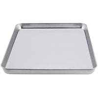 1 x RAW Customer Returns CHEUKYIU Baking Tray Stainless Steel Rectangular Baking Pan Baking Tray Large Oven Tray Cake Tray for Baking Cooking to Clean and Dishwasher Safe, 40.5 x 30.5 x 2.5cm - RRP €16.13