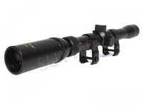 1 x RAW Customer Returns Rifle scope 3-7x20 Duplex incl. 11mm mounts - for small caliber, air rifle airsoft - target sight New model 2018 - RRP €20.16