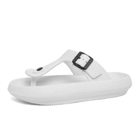 1 x RAW Customer Returns AONETIGER Men s Flip Flops Toe Separator Women s Non-Slip Thick Sole Bathing Shoes Soft Beach Sandals Slippers Cozy Slides White, 40EU  - RRP €22.99