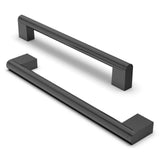 1 x RAW Customer Returns FURNIWARE 10 pieces furniture handles, 192 mm hole spacing stainless steel furniture handles cupboard handles kitchen cabinet handle used for door handle of bathroom door wardrobe matt black  - RRP €31.25