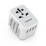 1 x RAW Customer Returns TESSAN Universal Travel Adapter, Universal Travel Socket with 3USB, 1USB C and 1 AC, Travel Adapter Italy England Germany America Australia, Travel Adapter - RRP €21.99