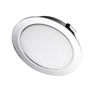 1 x RAW Customer Returns KYOTECH Set of 6 LED Furniture Lights 230V, 3.5W LED IP44 G4 15mm Flat Furniture Recessed Spotlights, 3000K Warm White, Kitchen Hood Light, Bathroom Light Recessed Spotlight, Kitchen Hood Lights Chrome  - RRP €30.24