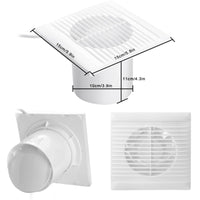 1 x RAW Customer Returns LeKaufen bathroom fan 100 mm WC fan with backflow flap, exhaust fan wall fan window fan for dehumidification and ventilation, 150 m h and no noise for kitchens, bathrooms, offices - RRP €26.62