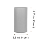 1 x Brand New Holibanna 2 Pack Fabric Lampshades Cylinder Lampshade Replacement Chandelier Lampshade Clip-on Light Cover Lampshades for Floor Lamp Table Lamp Bedside Lamp Gray - RRP €32.6