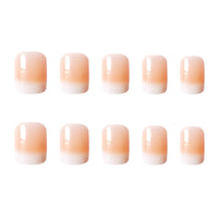 29 x Brand New JUSTOTRY Pack of 24 white square nails for sticking on, short, gradient nude press on nails, pretty artificial nails, artificial nails with nail glue, square fingernails, fake nails for women - RRP €292.03