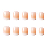 29 x Brand New JUSTOTRY Pack of 24 white square nails for sticking on, short, gradient nude press on nails, pretty artificial nails, artificial nails with nail glue, square fingernails, fake nails for women - RRP €292.03