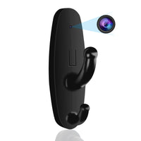 1 x RAW Customer Returns Jiyibidi Mini Surveillance Camera, HD 1080P Mini Camera Coat Hook, Nanny Cam Small Video Security Camera for Home Office, Black - RRP €40.33