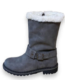 1 x RAW Customer Returns Pogolino women s boots warmly lined ankle boots winter autumn ST8 gray 39 - RRP €43.9