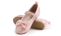 1 x RAW Customer Returns Feversole Girls Cute Dress, girls cute dress mary jane shoes soft party holiday ballet flats bow tie pink vegan patent leather size 36 EU - RRP €32.26