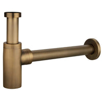 1 x RAW Customer Returns Washbasin siphon drain waste fitting bathroom faucet washbasin pipe antique brass odor trap siphon brass sink drain pipe accessories Sanlingo - RRP €39.34