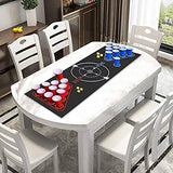 1 x RAW Customer Returns Faburo drinking game table mat set drinking game table mat 180x60cm with 22 cups 6 drinking game balls - RRP €20.16