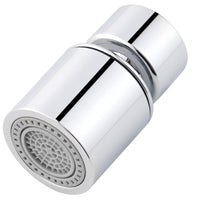 1 x RAW Customer Returns Hibbent faucet aerator, 360 degree rotating swivel head, water saving strainer jet regulator, faucet attachment, dual function mixing nozzle, suitable for bathroom, 22 mm internal thread FM22  - RRP €12.91