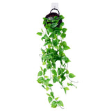 1 x RAW Customer Returns PLCatis Artificial Hanging Plants with Pot Artificial Plant Hanging 110cm Plastic Plants Low Maintenance Hanging Artificial Plant for Indoor Outdoor Wedding Garden Wall Decoration - RRP €16.94