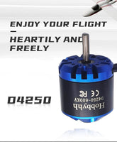 1 x RAW Customer Returns Hobbyhh Brushless Motor 4250 600kV Power 1250W with 4.0mm Banana Head for DIY RC Glider Airplane and UAV - RRP €36.0