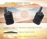 1 x RAW Customer Returns radtel RT12 Rechargeable Walkie Talkies for Adults Long Range Handheld License Free PMR 446 Radio 16CH Handsfree VOX for Camping Hiking Black  - RRP €26.99