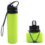 10 x Brand New CMMKCNNK Silicone Travel Water Bottle Reusable School Collapsible Sports Squeeze Water Bottle 600ml Travel Essential Green  - RRP €228.0