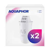 3 x Brand New AQUAPHOR filter cartridge A5 Pack 2 with magnesium I Filters limescale chlorine as well as heavy metals other substances I 350l clear water I With AQUALEN technology I Better food drink - RRP €47.85