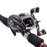 1 x RAW Customer Returns Diwa Baitcasting Fishing Reels Saltwater Freshwater Spincasting Reels Carbon Fiber Drag 18 LBS 12 1 Shielded Stainless Steel Ball Bearings Baitcasters Spool Sport Baitcast Reel - RRP €40.33